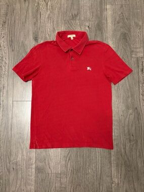 Burberry London Red Men's Polo Shirt